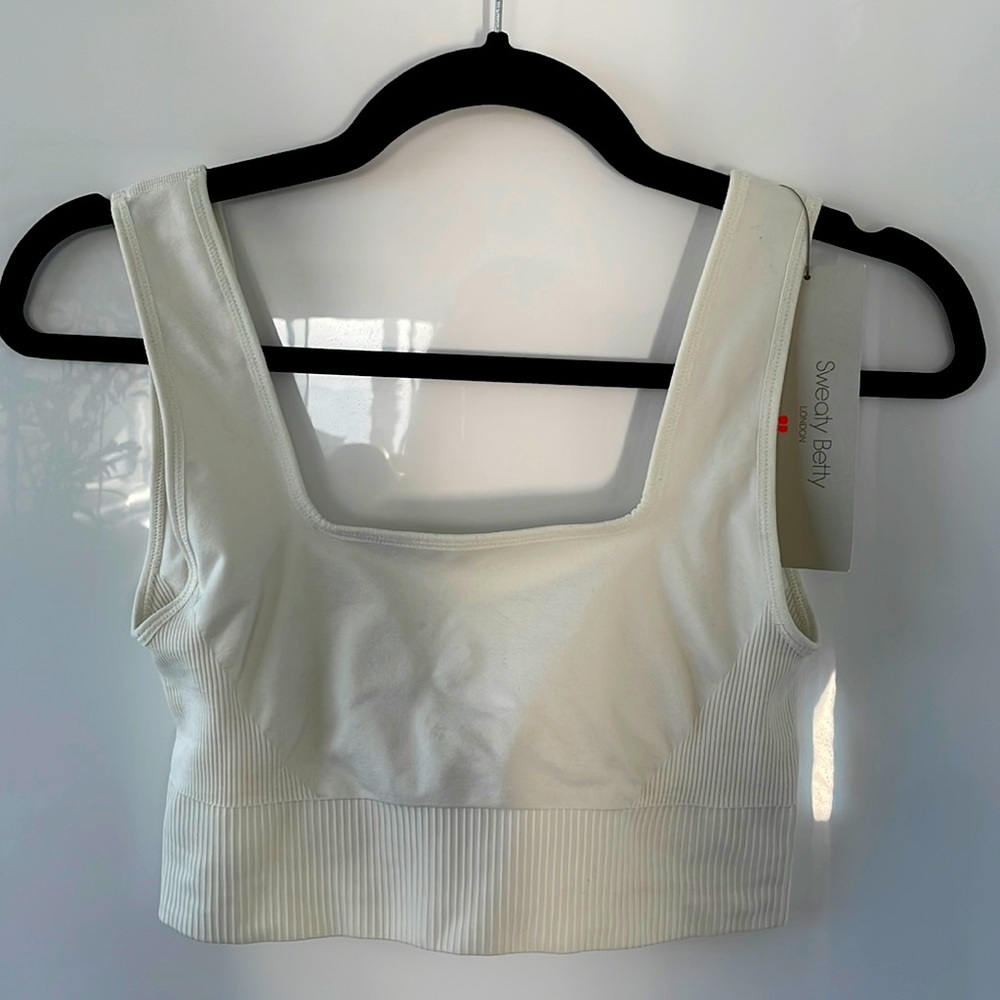 Sweaty Betty seamless bra -lily white